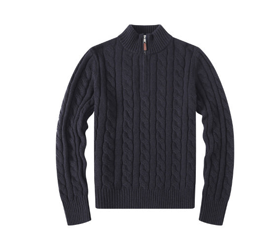 QUARTER ZIP SWEATER