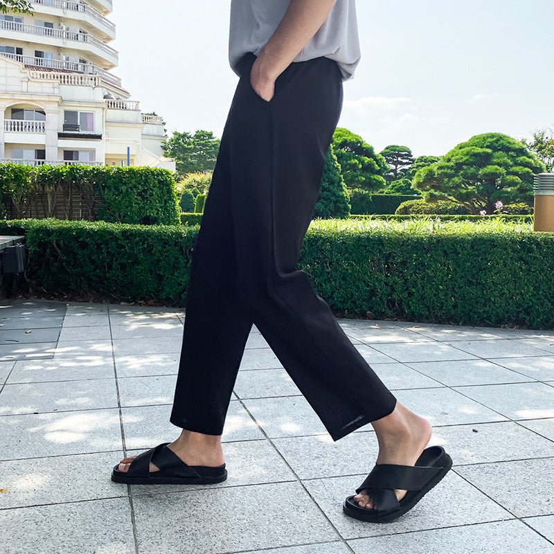 Cotton And Linen Trousers
